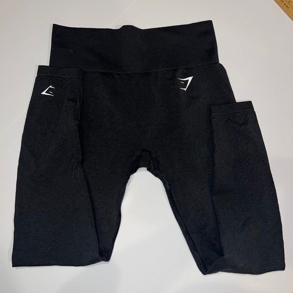 Gymshark Vital Seamless Leggings Womens S black charcoal High Waist
